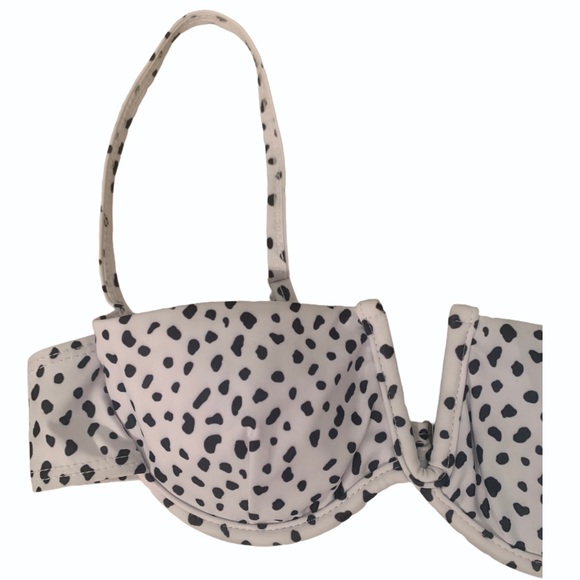 SHEIN Black and White Bathing Suit Top - Picture 2 of 5